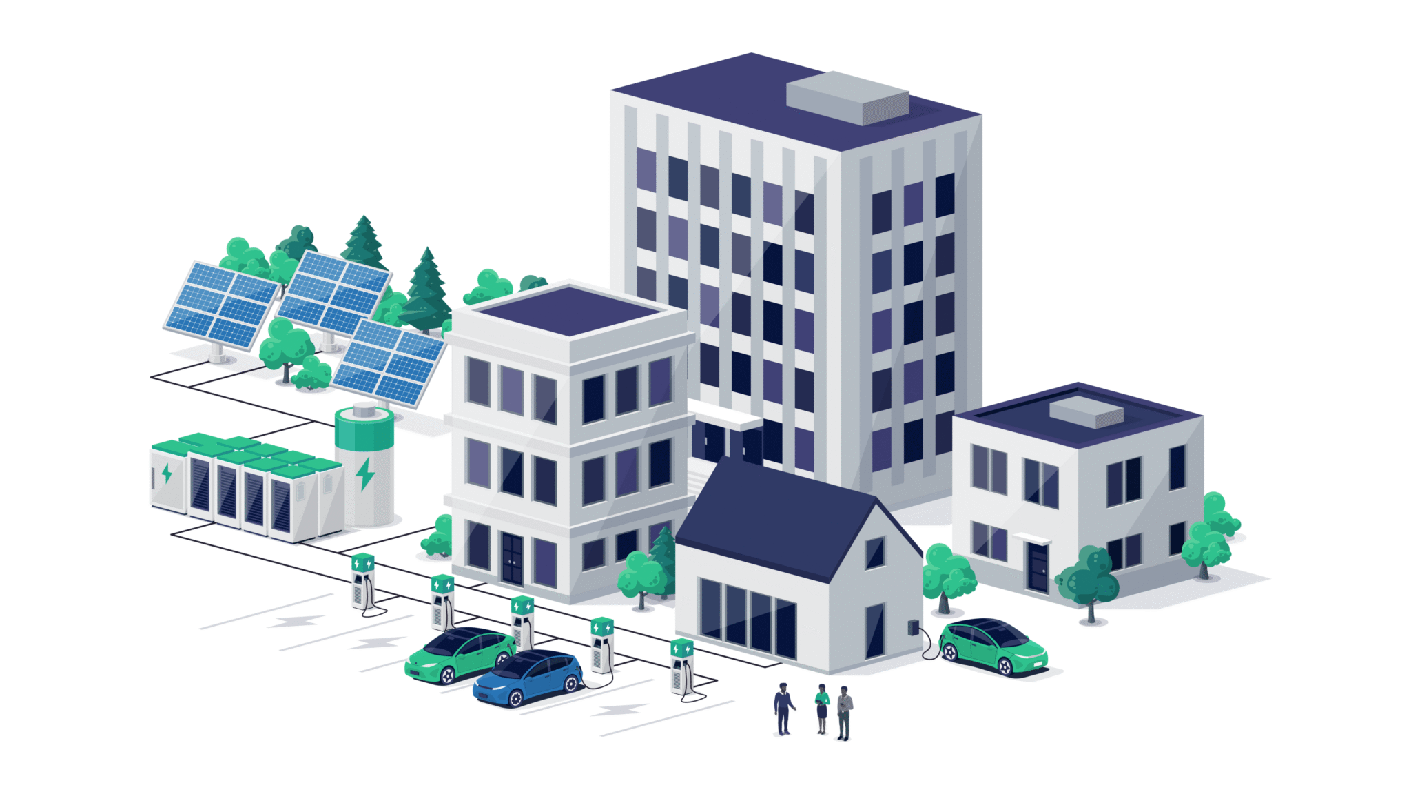Centralized generation model illustration